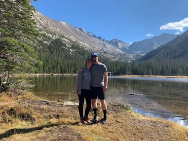 couple at the lake